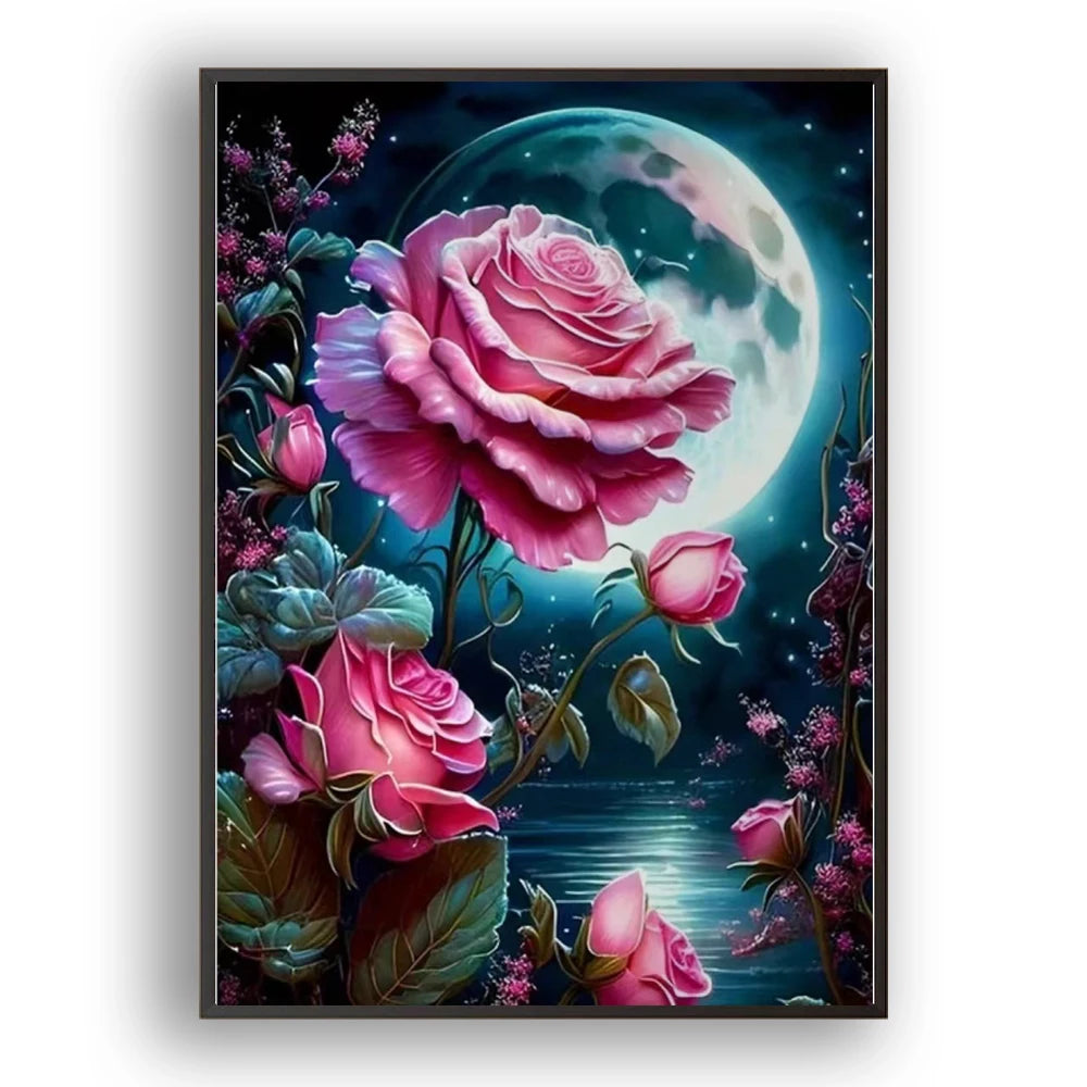 Pintura Diamante DIY Flor Sonho - Brilho e Criatividade