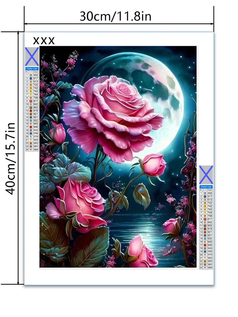 Pintura Diamante DIY Flor Sonho - Brilho e Criatividade