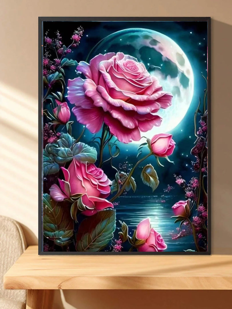 Pintura Diamante DIY Flor Sonho - Brilho e Criatividade
