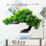 Carregue a imagem na visualização da galeria, Bonsai Artificial Verde: Beleza e Elegância para Seu Espaço

