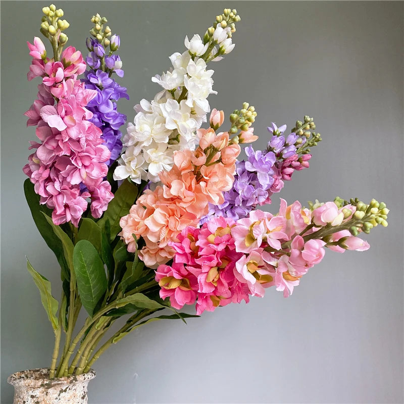 Ramo de Jacinto Violeta Artificial para Decoração Elegante