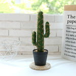 Carregue a imagem na visualização da galeria, Cacto Artificial Decorativo 43cm - Verde Realista e Durável
