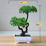 Carregue a imagem na visualização da galeria, Bonsai Artificial Verde: Beleza e Elegância para Seu Espaço
