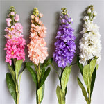 Carregue a imagem na visualização da galeria, Ramo de Jacinto Violeta Artificial para Decoração Elegante
