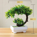 Carregue a imagem na visualização da galeria, Bonsai Artificial Verde: Beleza e Elegância para Seu Espaço
