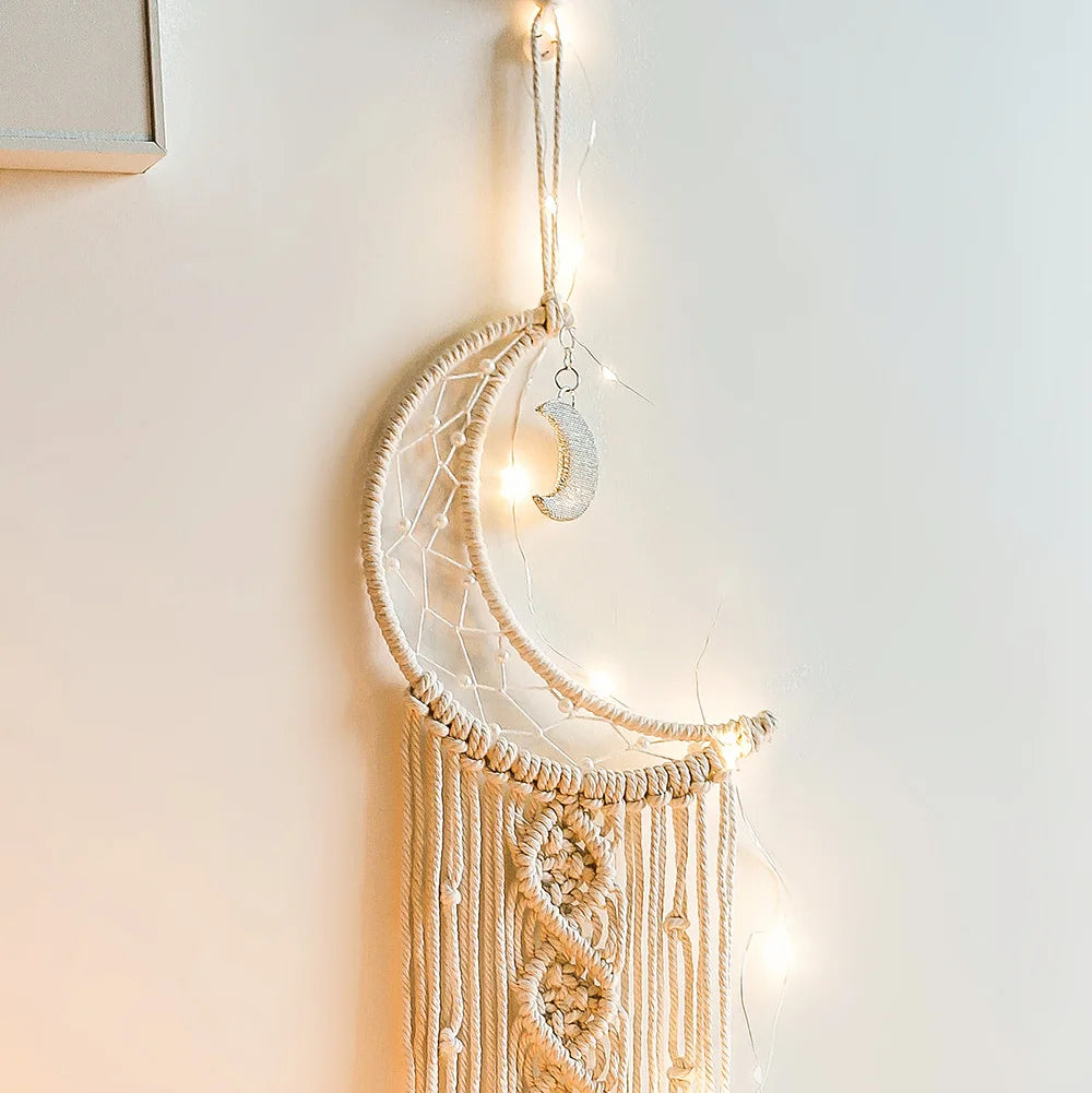 Apanhador de Sonhos Macramê Boho: Harmonia e Elegância