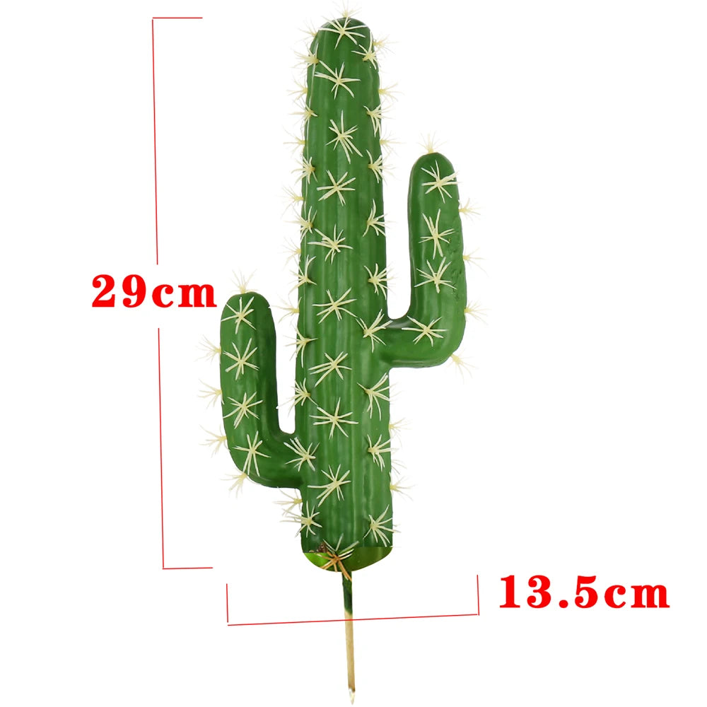 Cacto Artificial Decorativo 43cm - Verde Realista e Durável