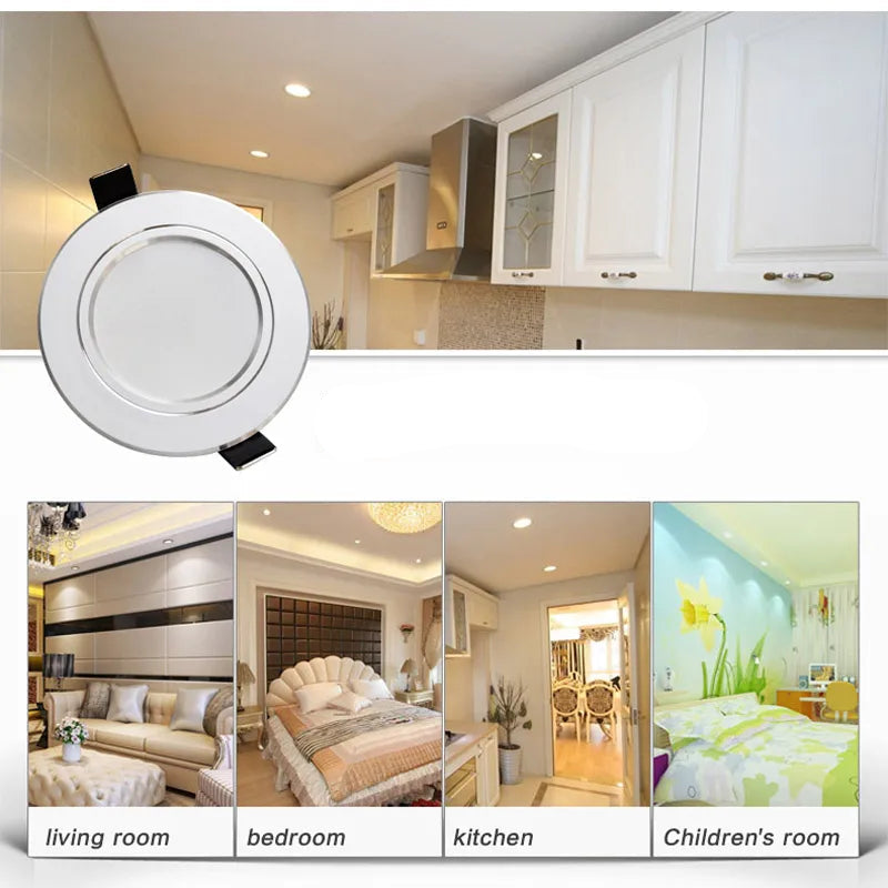 Kit 6 Luminárias LED Embutidas - Iluminação Eficiente para Casa
