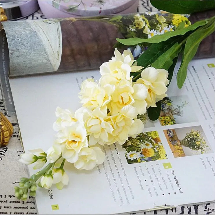 Ramo de Jacinto Violeta Artificial para Decoração Elegante