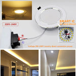 Carregue a imagem na visualização da galeria, Kit 6 Luminárias LED Embutidas - Iluminação Eficiente para Casa
