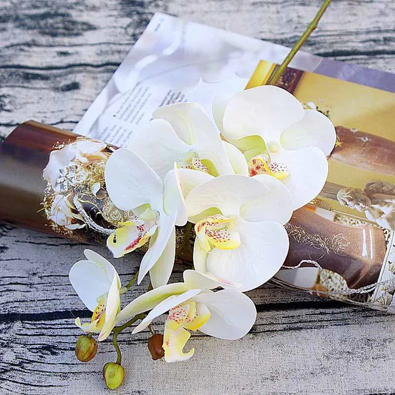 Orquídea Borboleta 3D Decorativa - Beleza Atemporal para Sua Casa