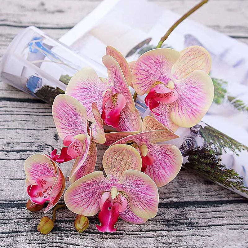 Orquídea Borboleta 3D Decorativa - Beleza Atemporal para Sua Casa