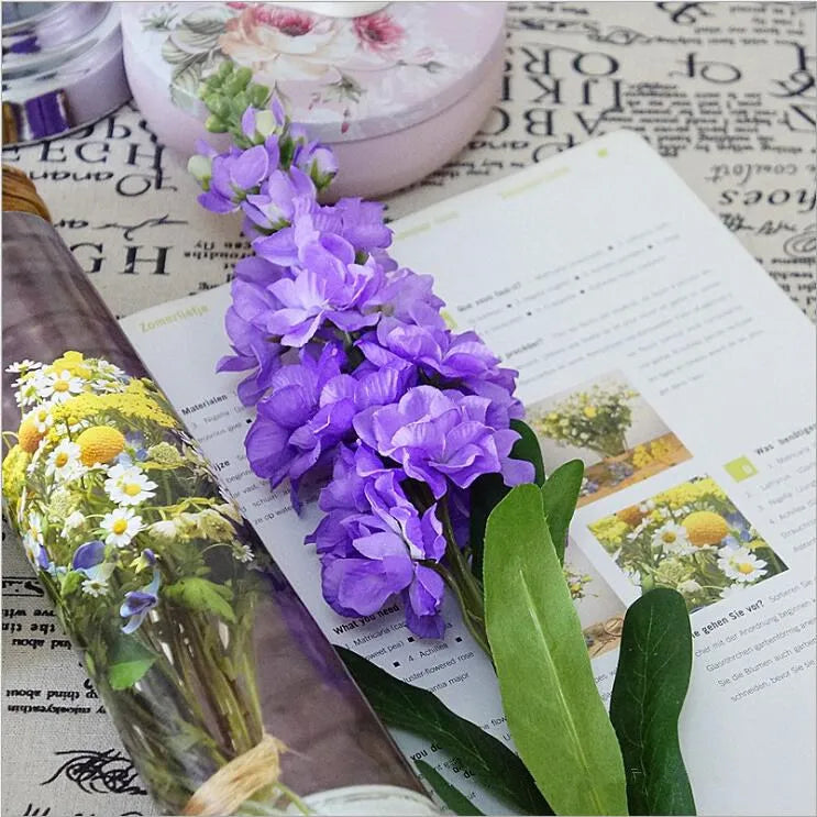 Ramo de Jacinto Violeta Artificial para Decoração Elegante