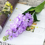 Carregue a imagem na visualização da galeria, Ramo de Jacinto Violeta Artificial para Decoração Elegante

