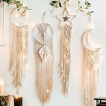 Carregue a imagem na visualização da galeria, Apanhador de Sonhos Macramê Boho: Harmonia e Elegância
