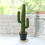 Carregue a imagem na visualização da galeria, Cacto Artificial Decorativo 43cm - Verde Realista e Durável
