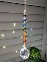 Carregue a imagem na visualização da galeria, Suncatcher de Cristal Arco-Íris para Meditação e Decoração
