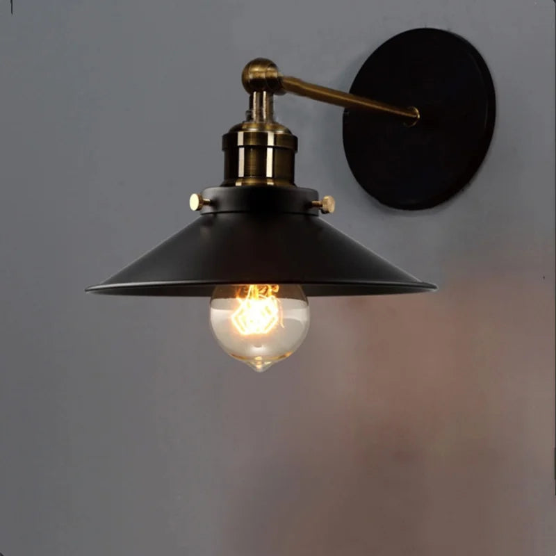 Luminária de Parede Vintage Estilo Industrial com LED