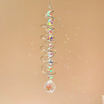 Carregue a imagem na visualização da galeria, Decoração Espiral Arco-Íris com Cristal Suncatcher
