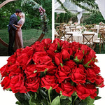 Carregue a imagem na visualização da galeria, Buquê Realista de Rosas Artificiais para Decoração e Eventos
