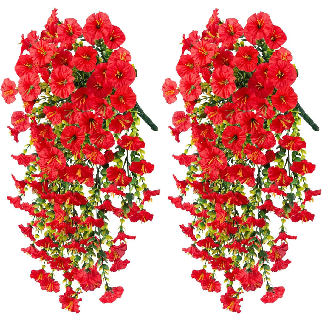 Decoração Suspensa de Flores Artificiais 75cm - Beleza Perene