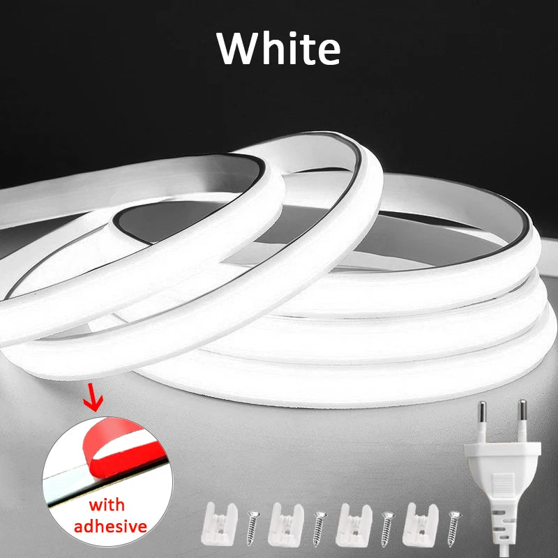 Tira LED COB 220V Alta Brilho IP65 para Ambientes Internos e Externos
