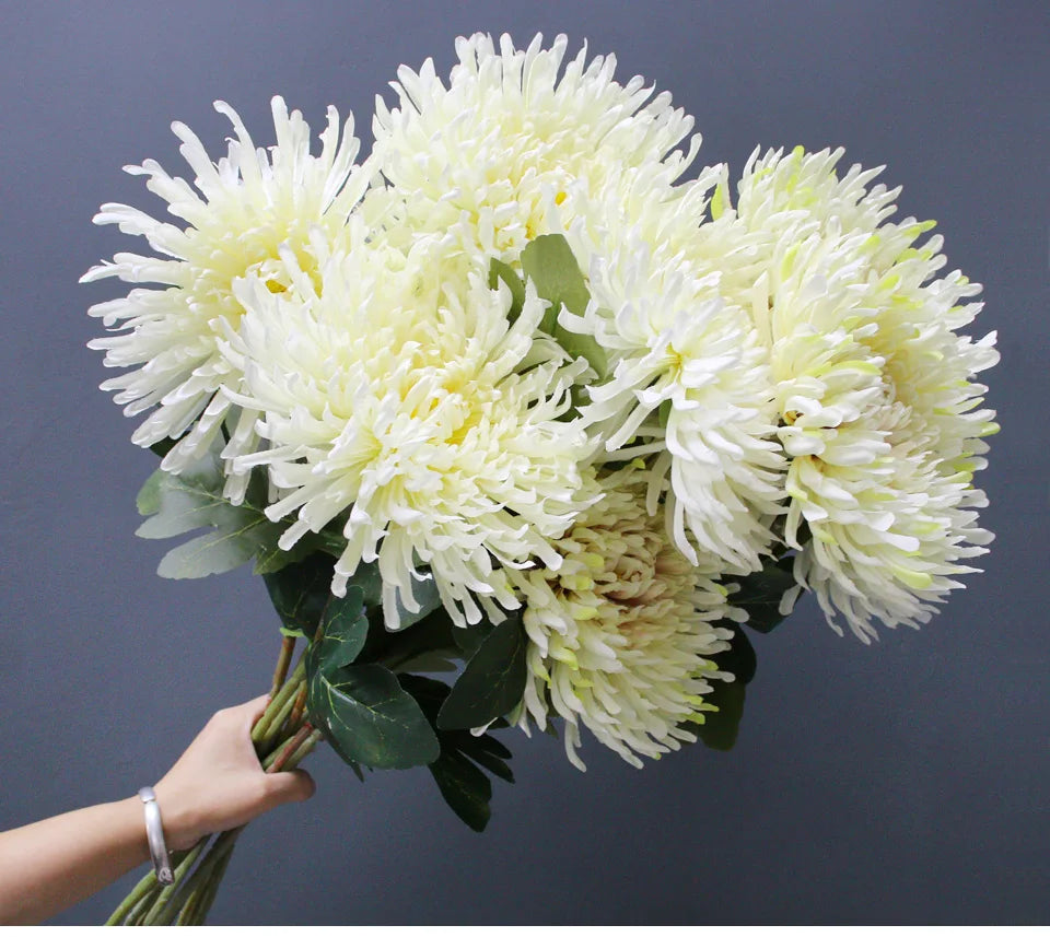 Crisântemo de Seda Luxuoso para Decoração e Eventos