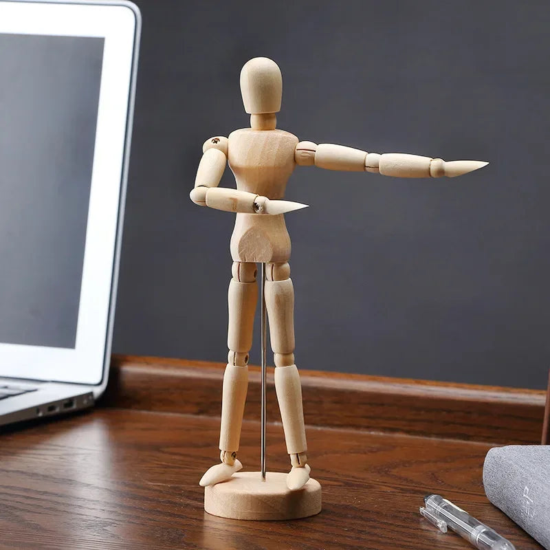 Modelo de Mão e Corpo em Madeira para Desenho Artístico