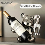 Carregue a imagem na visualização da galeria, Rack de Vinho Criativo com Abridor e Design Charmoso
