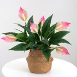 Carregue a imagem na visualização da galeria, Elegância Natural: Folhas de Antúrio Artificial 42cm para Decoração

