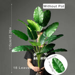 Carregue a imagem na visualização da galeria, Planta Artificial Tropical de Folhas Grandes para Decoração
