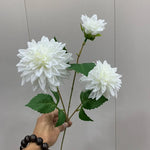 Carregue a imagem na visualização da galeria, Ramo de Dália Artificial Realista - Beleza Atemporal para Sua Decoração
