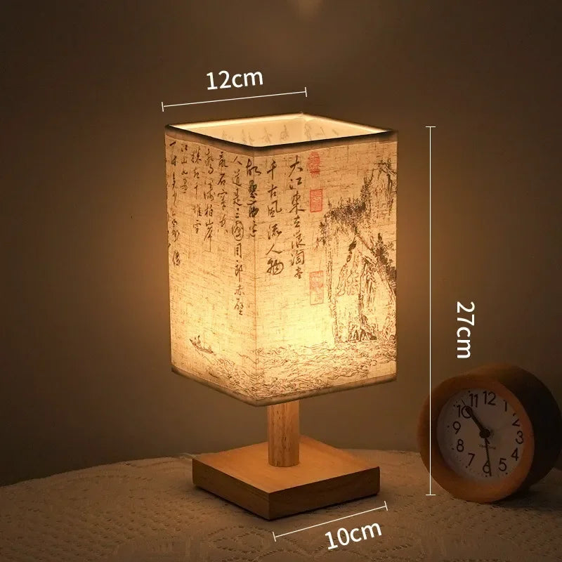 Luminária de Mesa LED Regulável com Abajur de Tecido