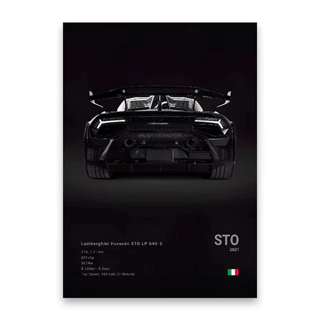 Arte em Tela de Carros Icônicos - Decoração Moderna