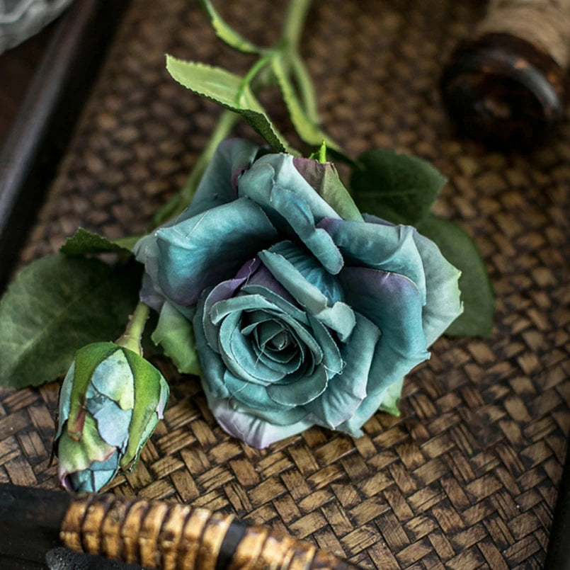 Rosas de Seda Artificiais para Decoração Elegante
