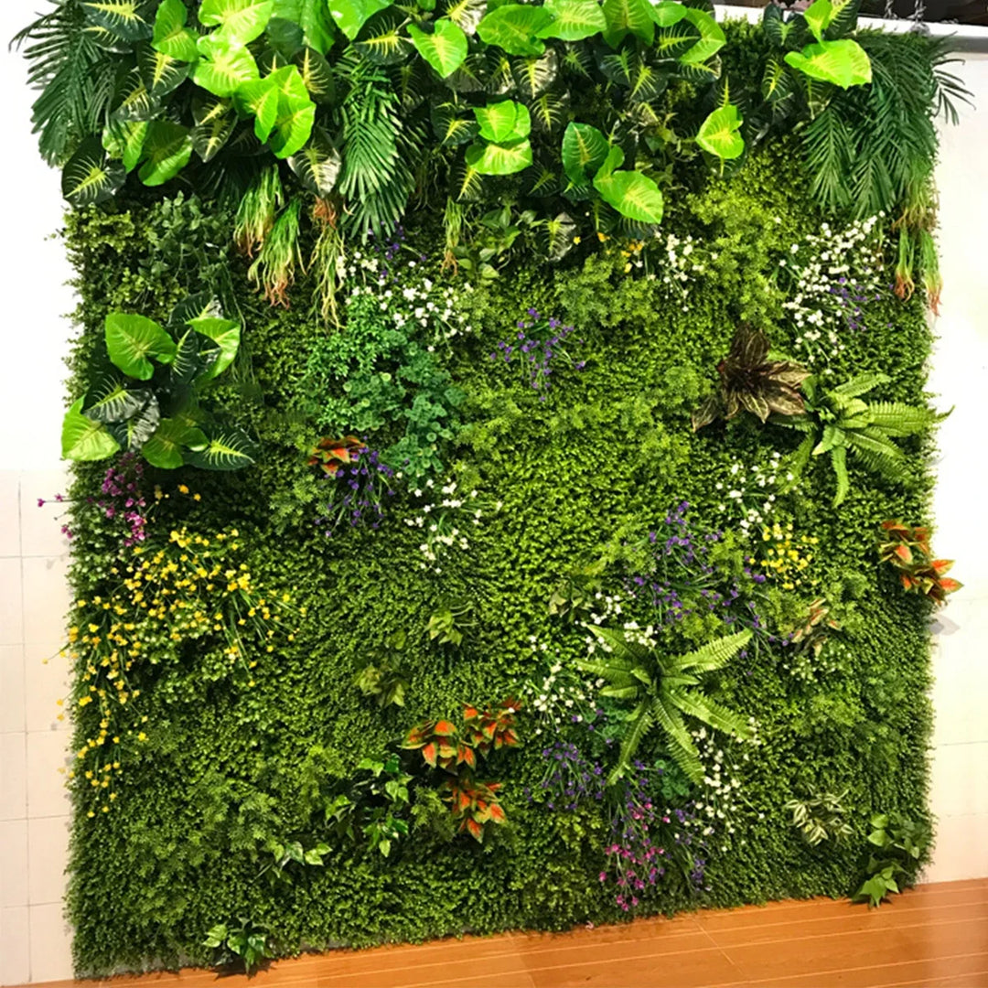 Parede Verde Artificial com Proteção UV e Fácil Instalação