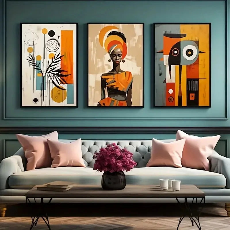 Conjunto de Posters Abstratos para Decoração Moderna