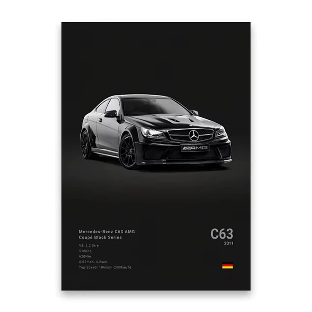 Arte em Tela de Carros Icônicos - Decoração Moderna
