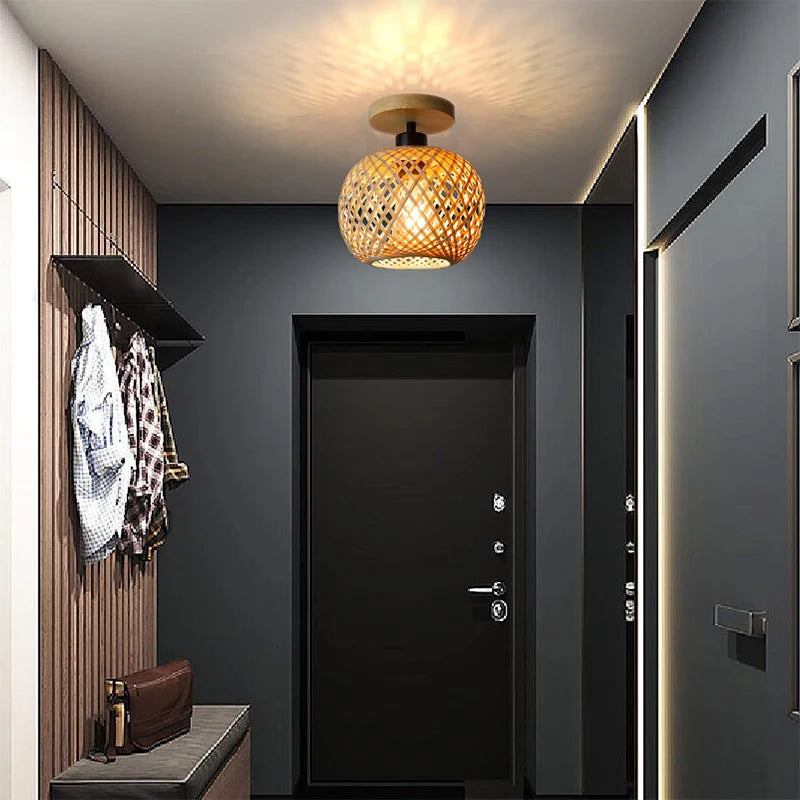 Luminária Pendente de Bambu Artesanal para Ambientes Aconchegantes