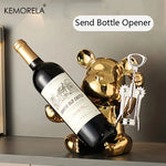 Carregue a imagem na visualização da galeria, Rack de Vinho Criativo com Abridor e Design Charmoso
