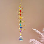Carregue a imagem na visualização da galeria, Decoração Espiral Arco-Íris com Cristal Suncatcher
