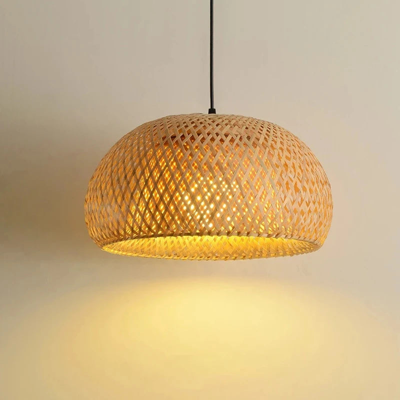 Luminária Pendente de Bambu Artesanal para Ambientes Aconchegantes