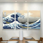 Carregue a imagem na visualização da galeria, Impressão em Tela Japonesa: Arte de Ondas de Kanagawa
