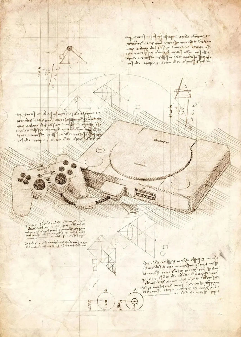 Arte de Parede Vintage para Gamers - Impressão em Tela