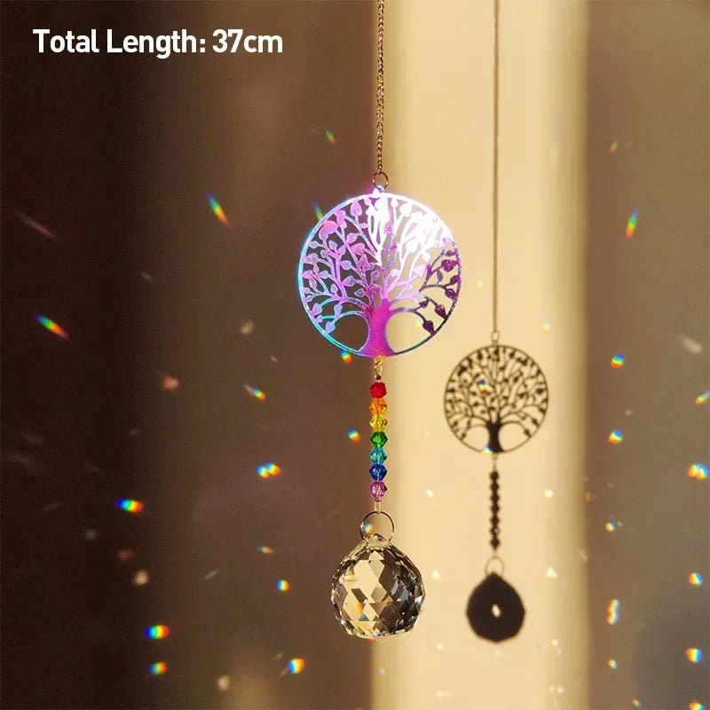 Pingente de Cristal Arco-Íris para Decoração de Janelas