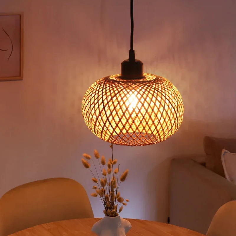 Luminária Pendente de Bambu Artesanal para Ambientes Aconchegantes
