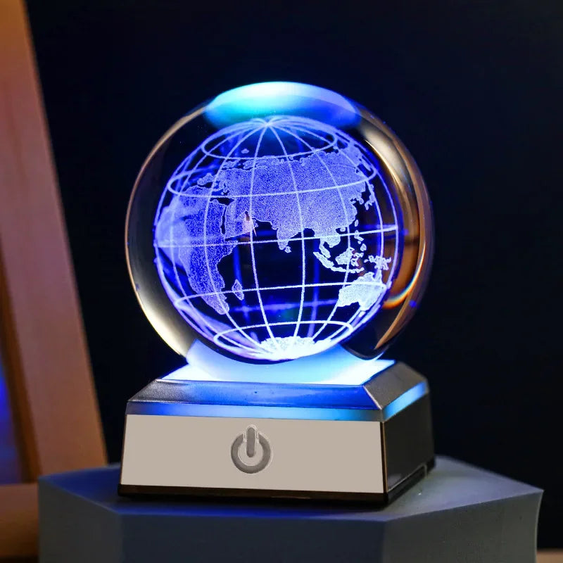 Luminária 3D Galáxia: Atmosfera Mágica para Sua Mesa Loja Salve Decor