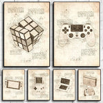 Carregue a imagem na visualização da galeria, Arte de Parede Vintage para Gamers - Impressão em Tela
