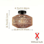Carregue a imagem na visualização da galeria, Lustre de Bambu Natural - Elegância Artesanal para Sua Casa
