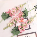 Carregue a imagem na visualização da galeria, Flor Artificial de Seda Delphinium 75cm para Decoração Elegante
